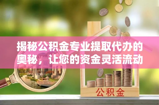 普兰店揭秘公积金专业提取代办的奥秘，让您的资金灵活流动