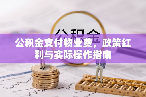 普兰店公积金支付物业费，政策红利与实际操作指南